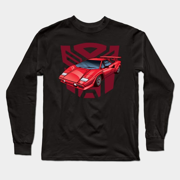 Transformers G1 Sideswipe Autobot Logo Symbol Long Sleeve T-Shirt by MiTs